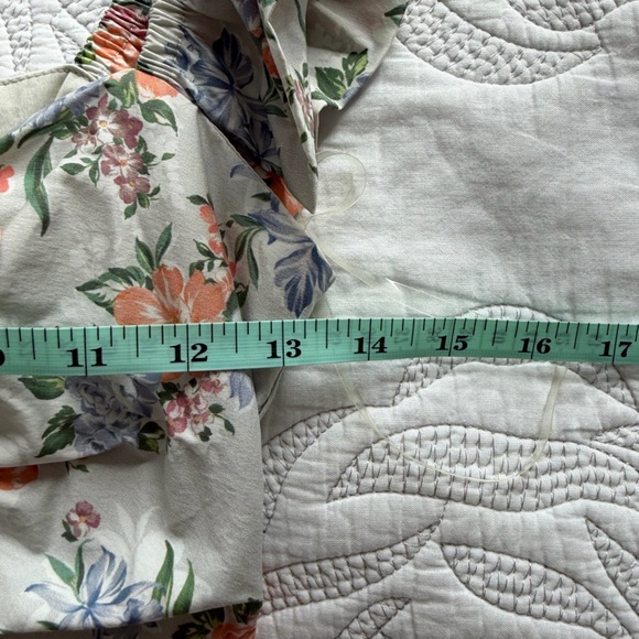 NWT - House of CB - Floral Ruched Cotton Ruffle Dress - Picture 11 of 12